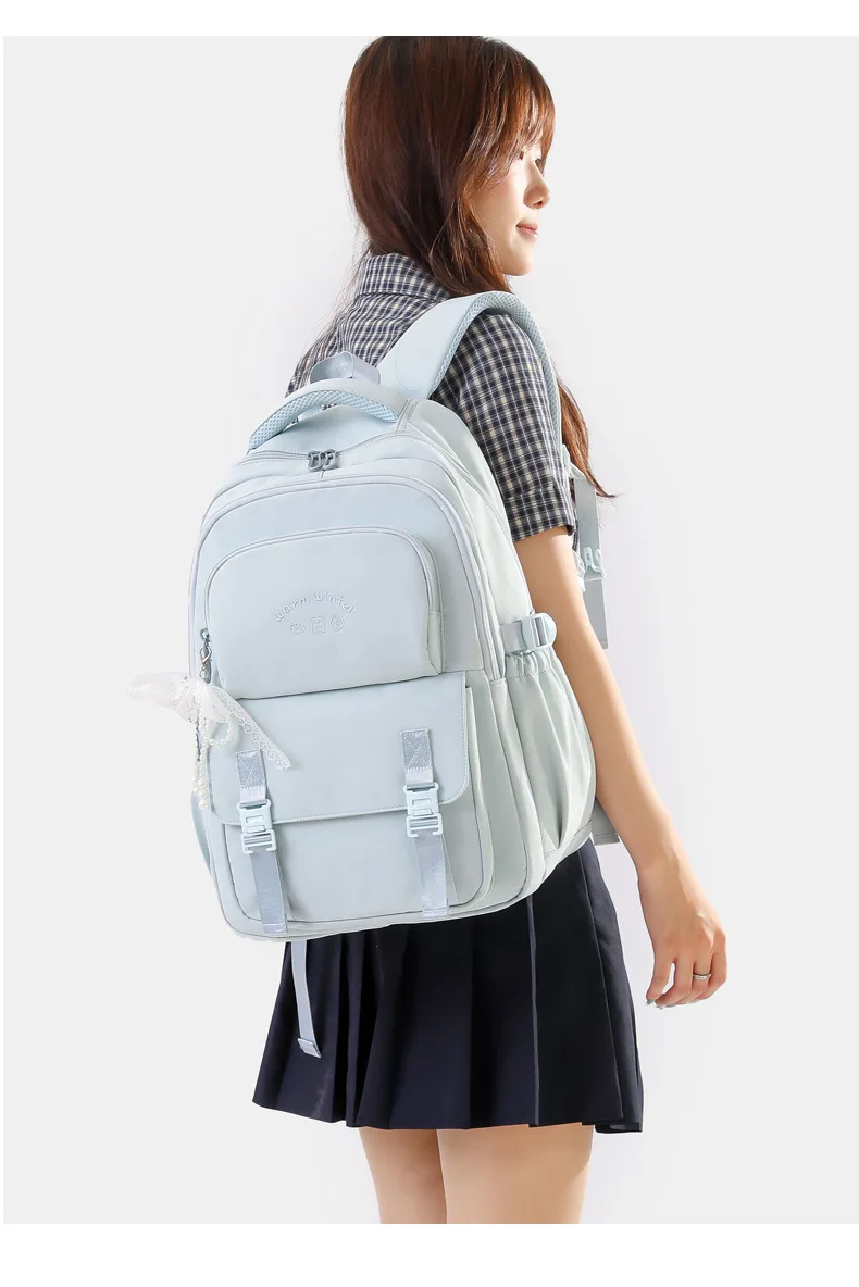 forgirls back toschool bags concise backpackforkidsschoolbagLightanddurable Highqualitylargecapacitygoodclassificationandstorage