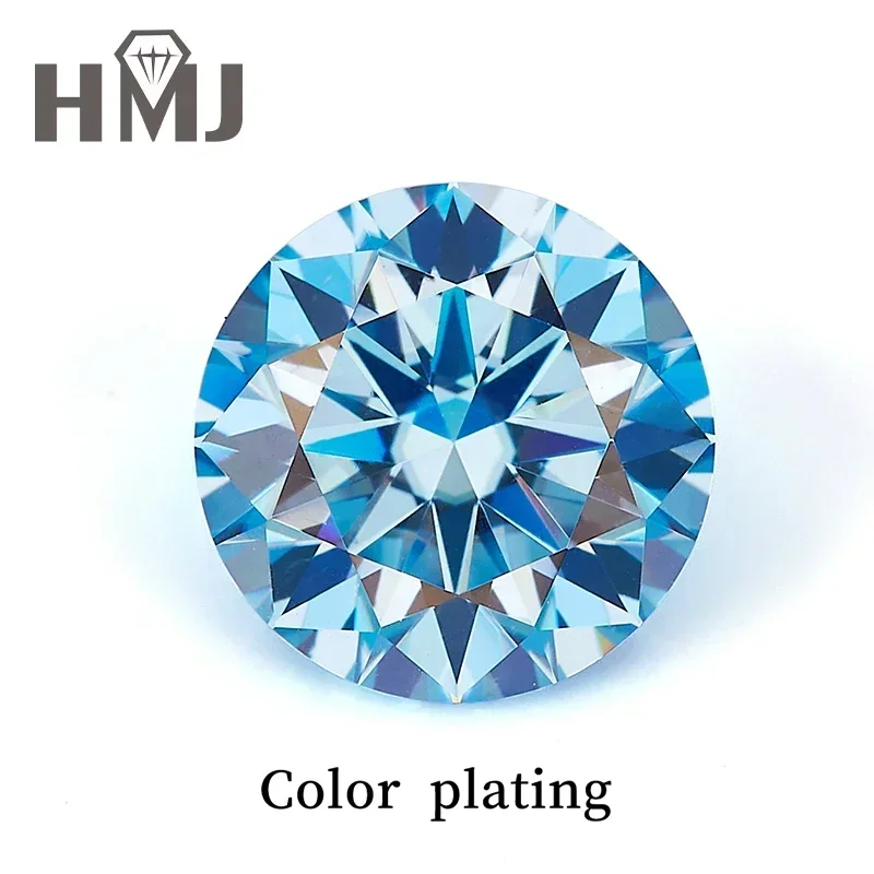 

Moissanite Stone Ice Blue Vvs1 Round Cut 0.1CT-3.0CT with GRA Certificate Wholesale Moissanite Loose Gemstones Jewelry Making