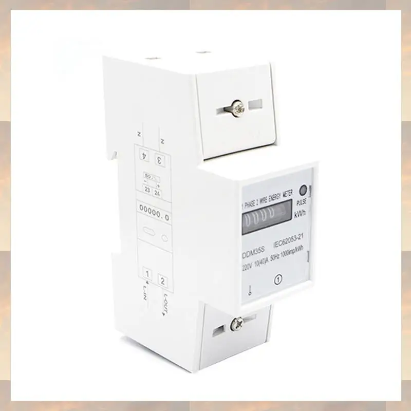 

Flash Trend 6X Single Phase Two Wire 220V 10-40A Energy Meter Kwh Counter Consumption Analog Electricity Wattmeter Din Rail
