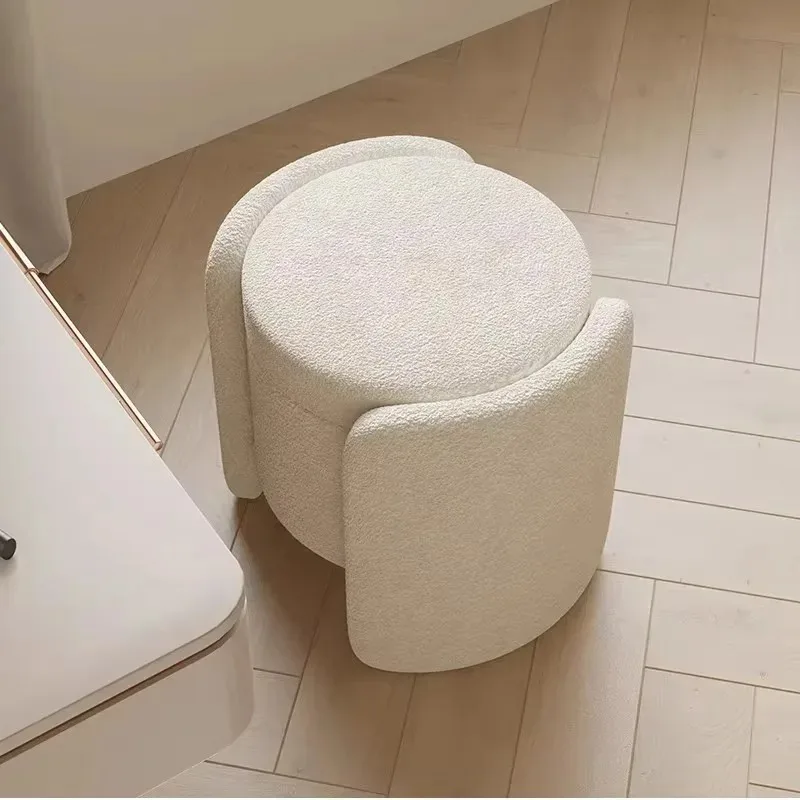 Modern Cream Style Storage Bench Shoe Changing Ottoman Entryway Bedroom End of Bed Stool Sofa Seat Vanity Bench for Home