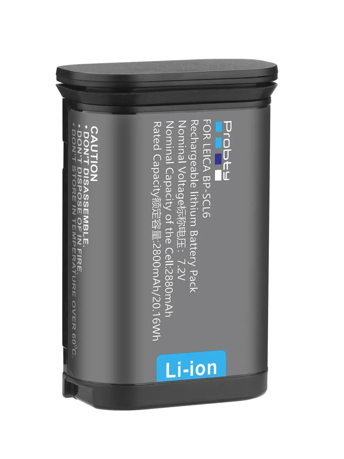 Probty 2880mAh BP-SCL6 Zamienny akumulator i podwójna ładowarka do aparatu Leica Q2 SL2 SL2-S Q3 SL3 SL3-S 43 — zdjęcie produktu 7