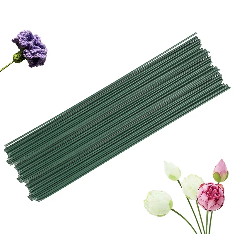 

20/50Pcs 25cm Artificial Flowers, Faux Flowers, Fake Flowers, Green Flower Stems, DIY Floral Material, Handmade Wire Stems for W