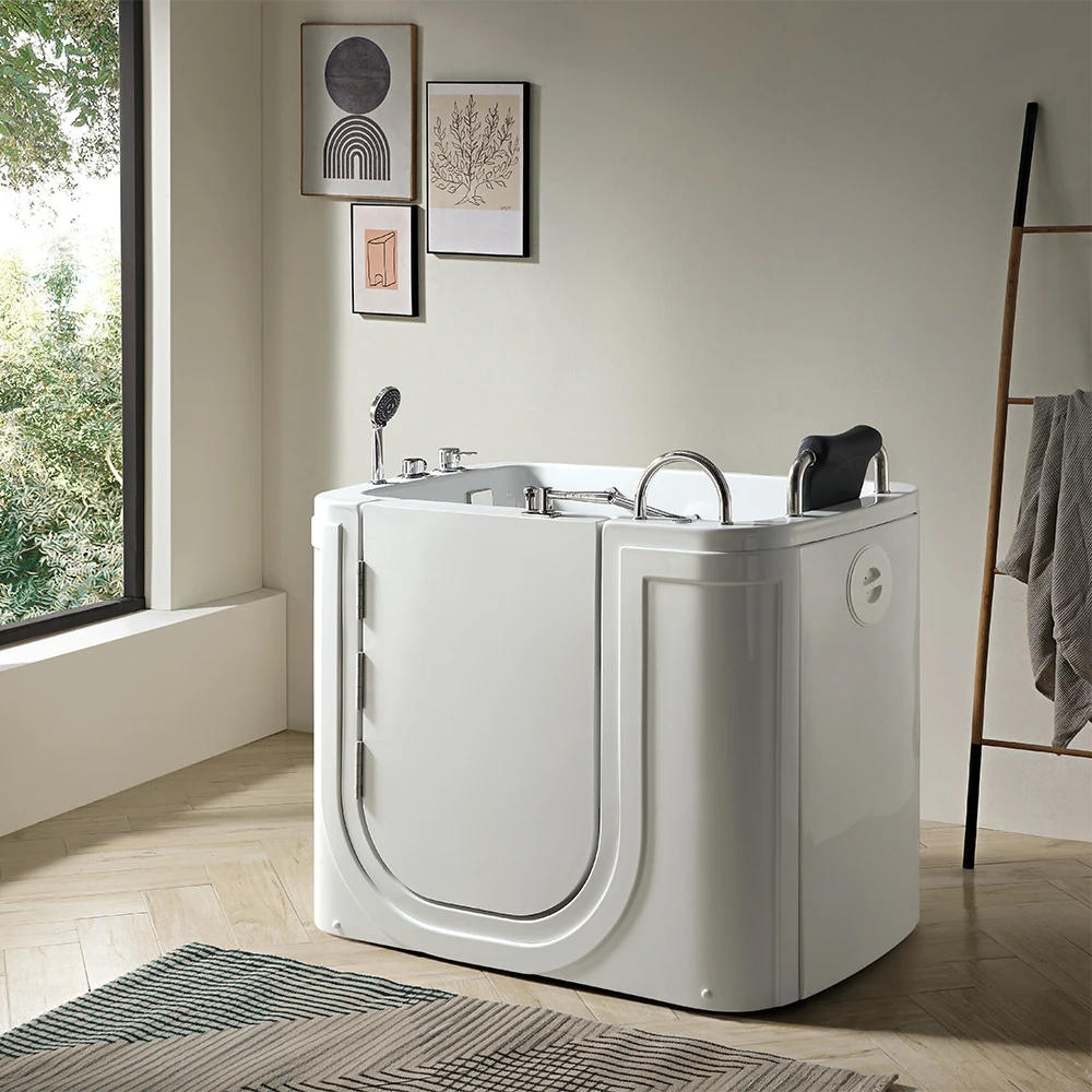 

White Acrylic Massage Tub Elder Handicapped Walk in Bathtub Walk-In Tub for Elder People