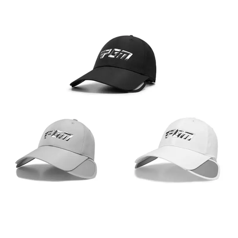 ABJV الصيف تنفس قبعة قابل للسحب قبعة بواقٍ للشمس الذكور المضادة للعرق قبعة للشاطئ أغطية الرأس الرجال الصيد التنزه الأشعة فوق البنفسجية قبعة للحماية رمادي