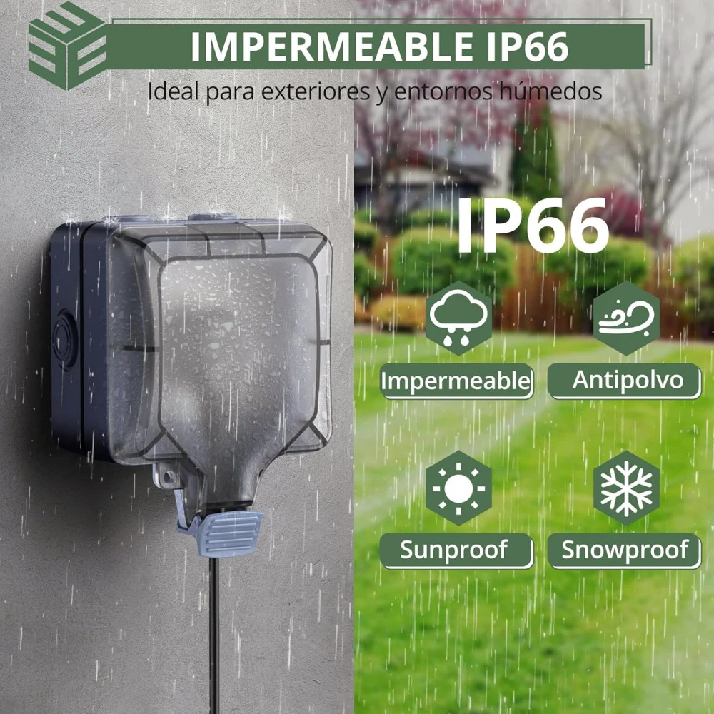 EIOMR IP66 Çıkış 220V Su Geçir - Outdoor Power Inlet Box incelemesi ve fiyatı