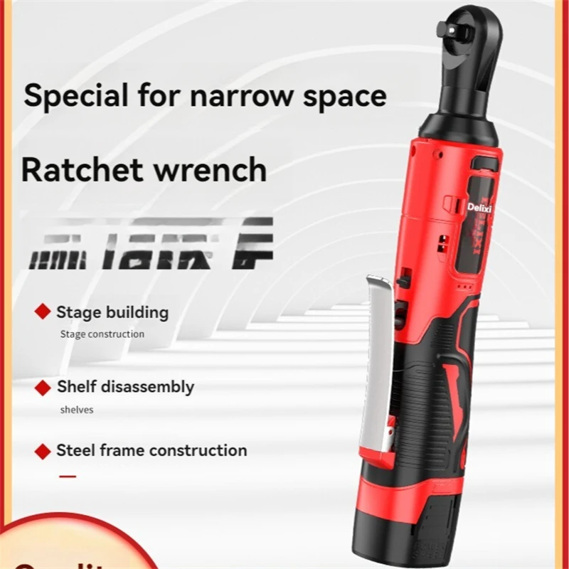 Cordless Electric Wrench Right Angle Ratchet Wrenches Rechargeable Car Repair Tool Set Angle Wrench