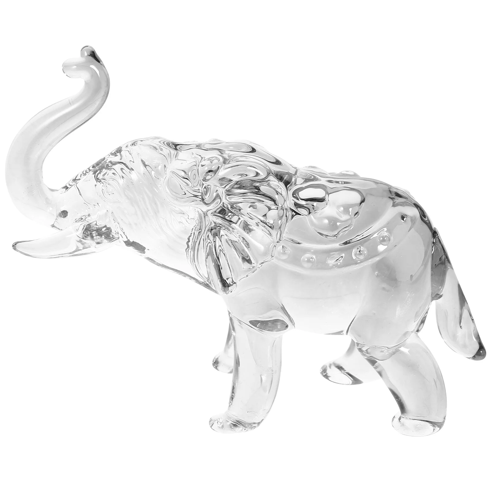 

Crystal Elephant Decoration Adorable Mini Sculpture for Home Desk Decor Stable Long-Lasting Animal Craft