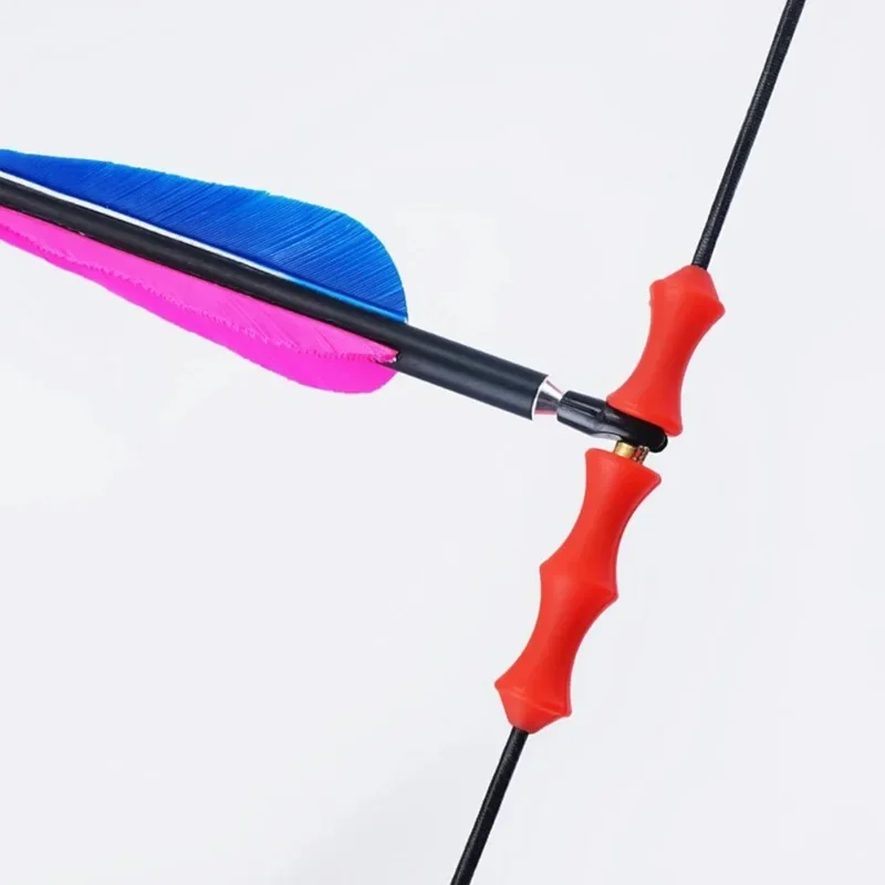 1 Set Hunting Archery Target Recurve Bowstring Finger Guard Saver Soft Silicon Bow String Protector Gear Quick Shot Finger Guard