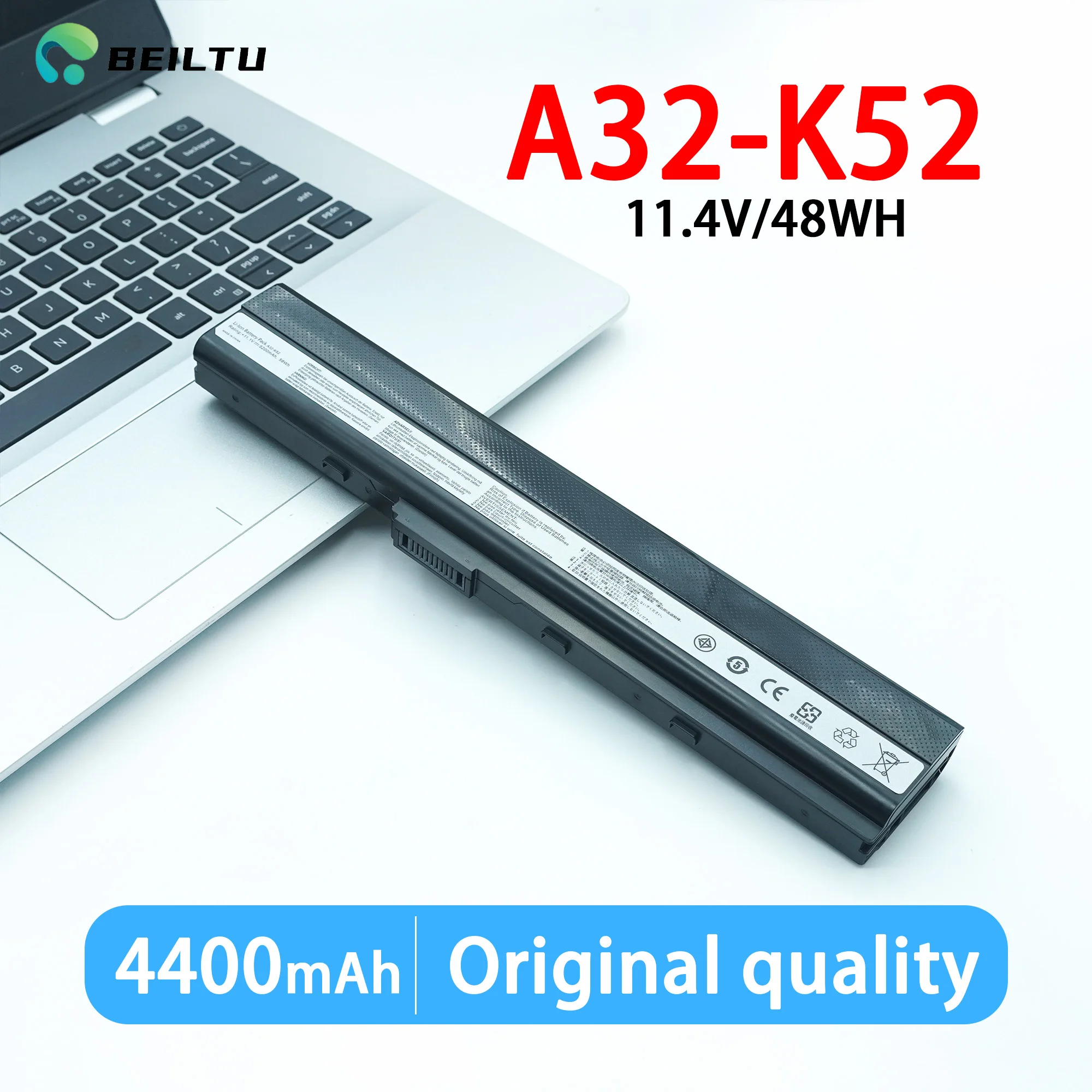 A32-K52 48WH Laptpo Battery for ASUS A52J A52F A52JB A52JK A52JR K42 K42F K42J K42JK K52F K52J A41-K52 A42-K52 A31-K52