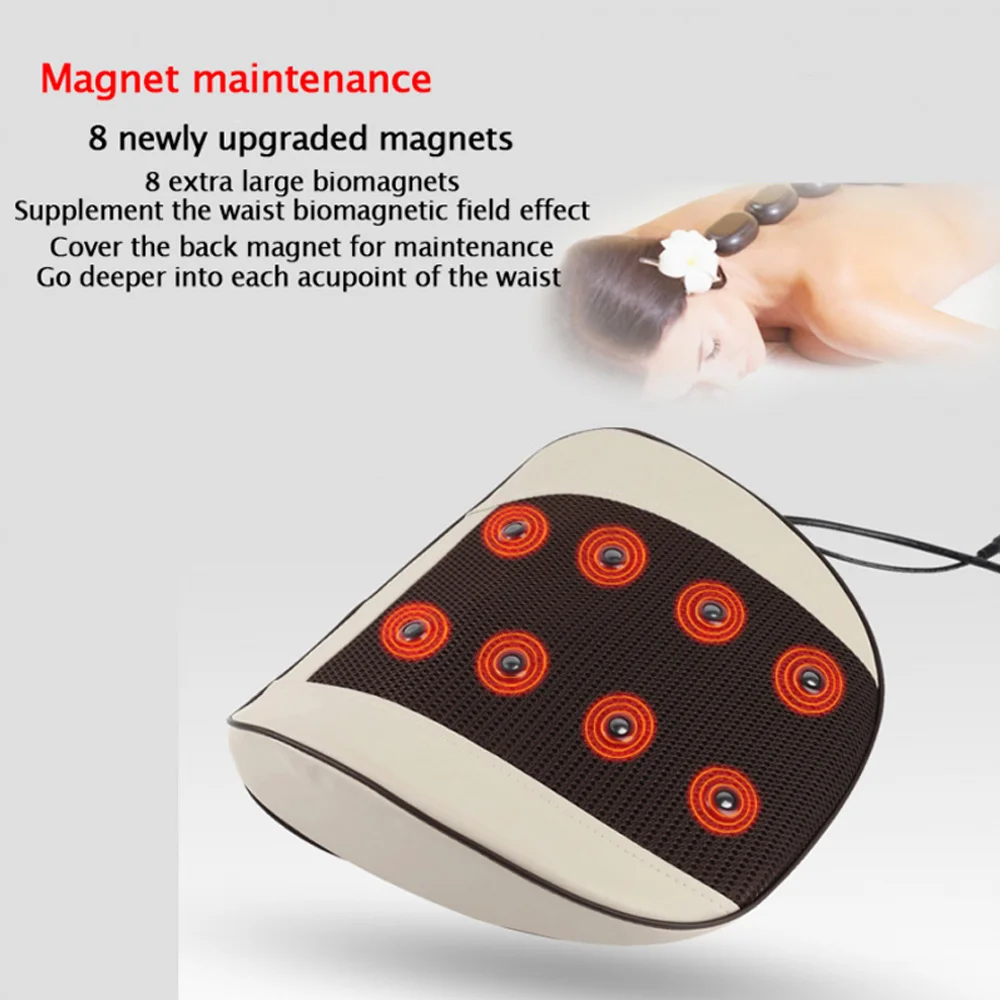 Moxibustion Back Massager Acupuncture Back Pain Lumbar Massage Pad Waist Body Heating Relaxation Instrument Physiotherapy Tool