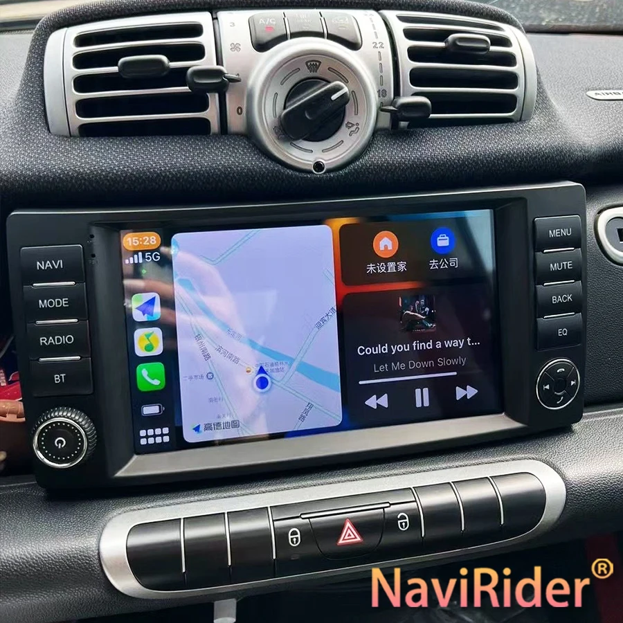 Android 14 Auto Radio Wireless CarPlay For Mercedes Benz Smart Fortwo 451 2005 - 2010 Car Player GPS 2 Din Autoradio Headunit 4G