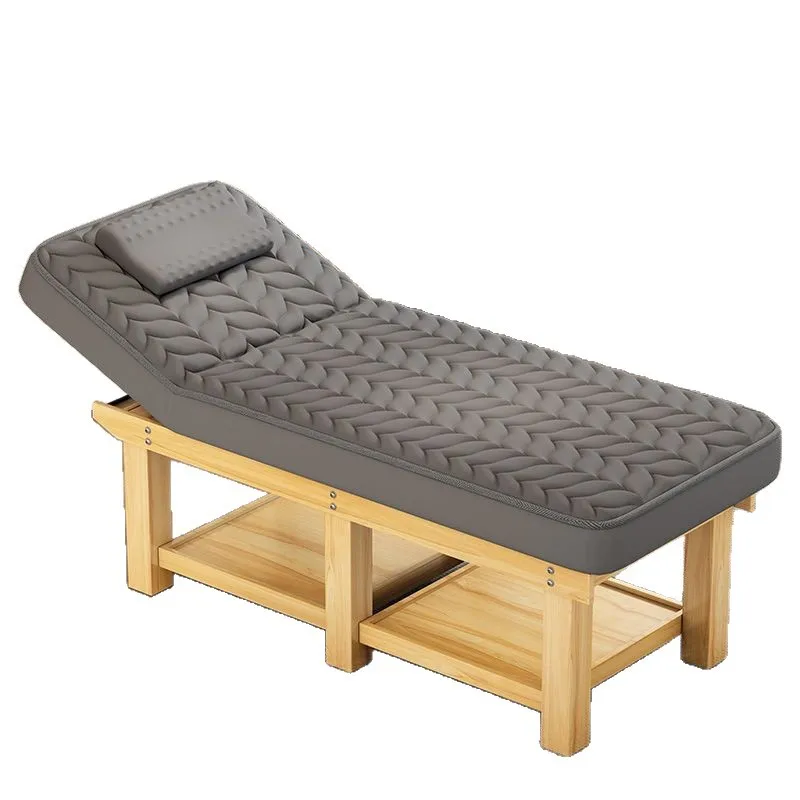 Solid wood bold latex pad beauty bed beauty salon bed traditional Chinese medicine massage physiotherapy massage bed