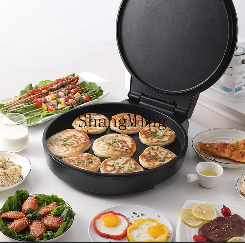 ZYY riscaldamento bifacciale domestico con batteria allargata e approfondita, grande padella speciale per pancake