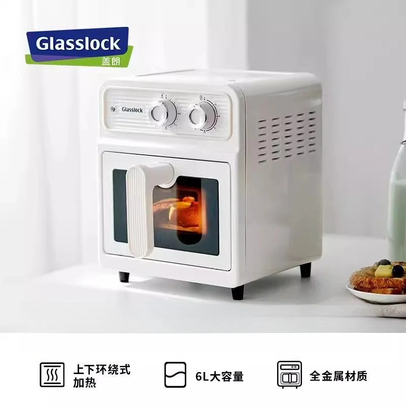 หม้อทอดไร้น้ำมัน Hanshow ยี่ห้อดัง 10 อันดับแรก ความจุ 8 ลิตร ขนาดใหญ่ มองเห็นอาหารได้ ฟังก์ชั่นหลากหลาย Hanshow รุ่นใหม่ อัตโนมัติ