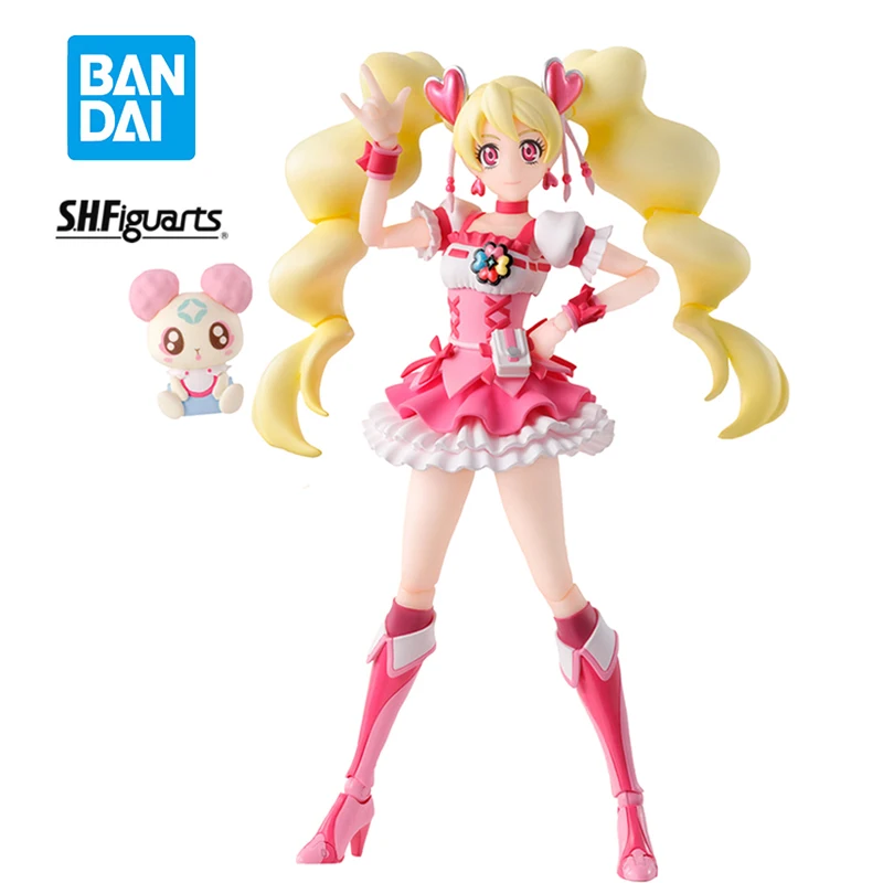 Original Bandai SHFiguarts Fresh Pretty Cure! Momozono Love Cure Peach Precure Character Designer Edition Anime Figure Model Toy