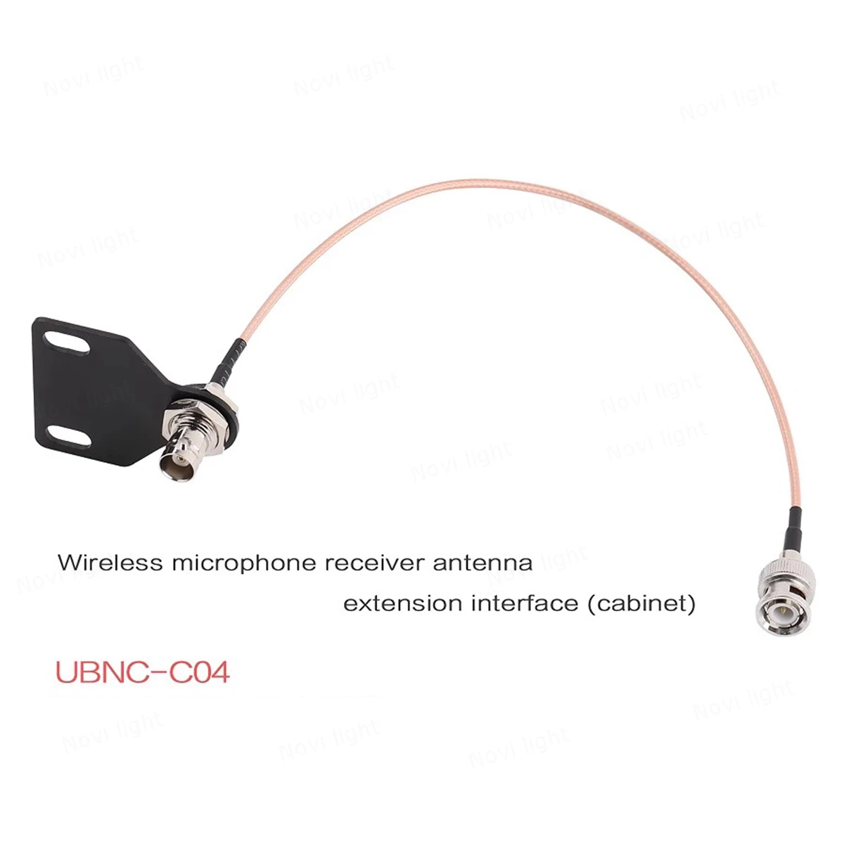 Placa de interfaz de antena host de micrófono inalámbrico, cable de extensión externo de antena BNC con placa U