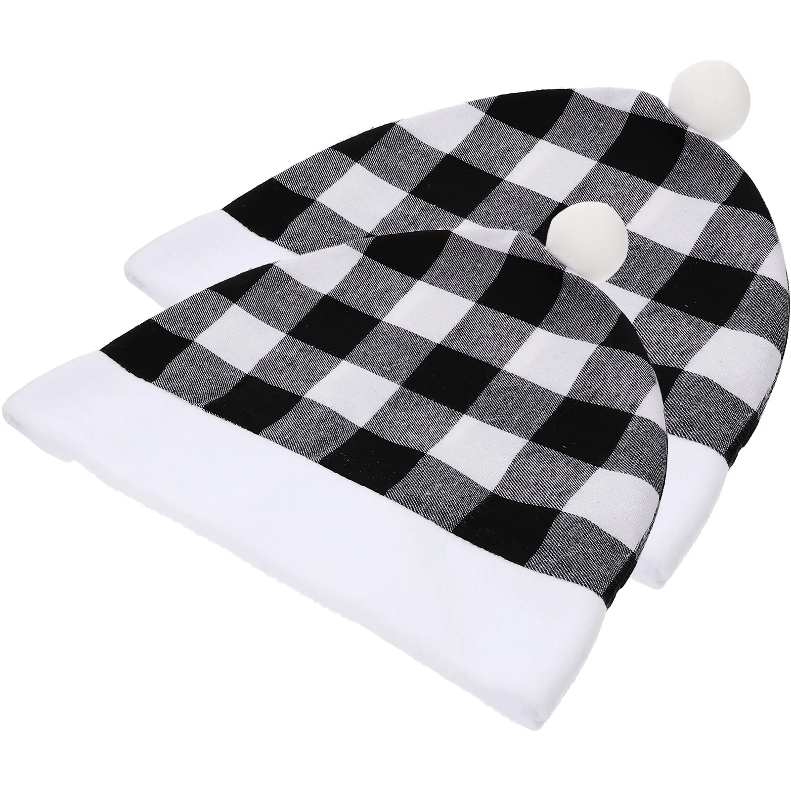 2 Pcs Christmas Car Seat Cover Headrest Protector Supplies Thicken Covers Decor Decoration Flannel