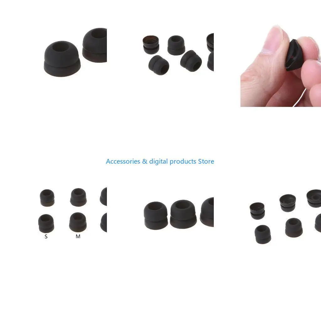 77JD Multi-size Earplugs in-Ear Mats EarTips for IE80 CX300, CX400 CX500 Earphone
