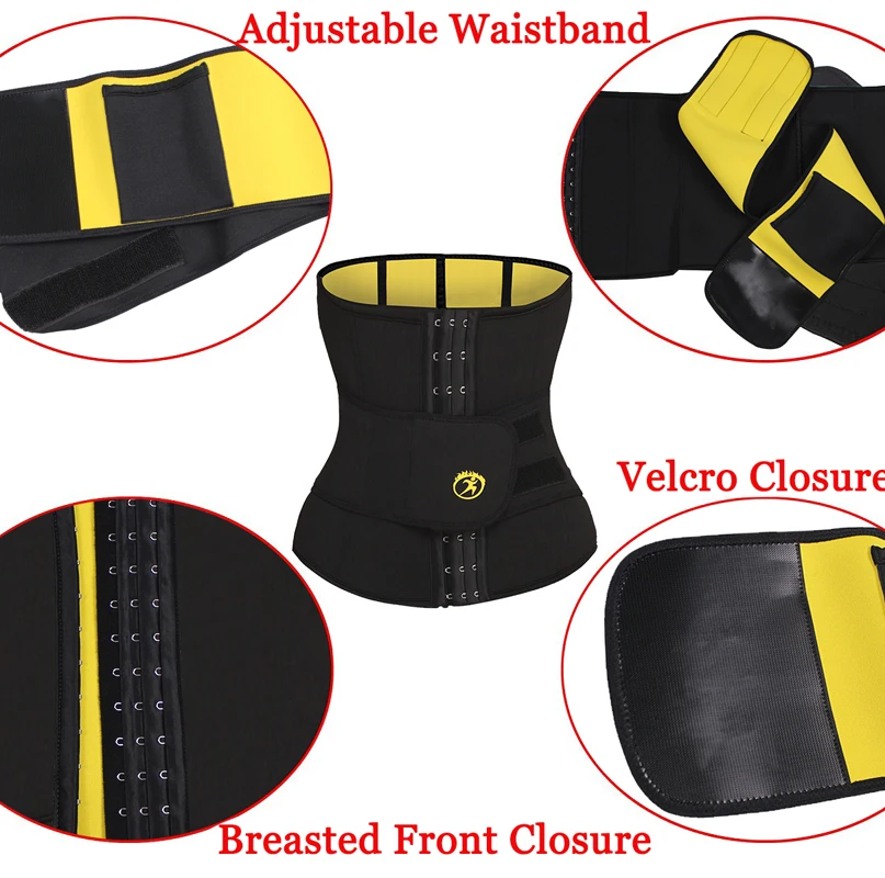 LAZAWG Mens Waist Trainer Male Abdomen Reducer Slimming Belt Body Shaper Bandage Wrap Workout Corset Belly Shapewear Trimmer