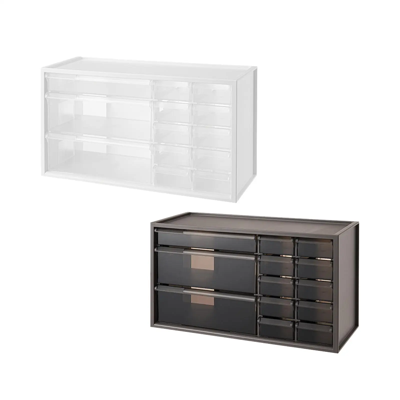 

Контейнер-органайзер для макияжа с 13 ящиками, простой в использовании, большой вместительный универсальный прочный органайзер для хранения косметики для дома