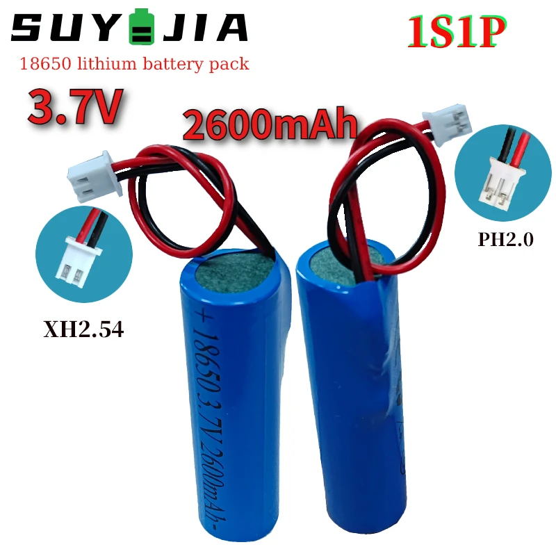 18650 3.7V 2600mAh Rechargeable Li-ion Battery Pack Accumulator Bluetooth Speaker Fishing LED Light (Also Known As 4.2V)