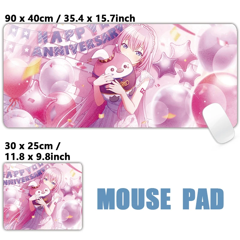 Nieuw ontwerpproject Sekai 2025, karakter PJSK Anime meisjes muismat tafelmat Gaming XXL Anime muismat toetsenbord desktop mat