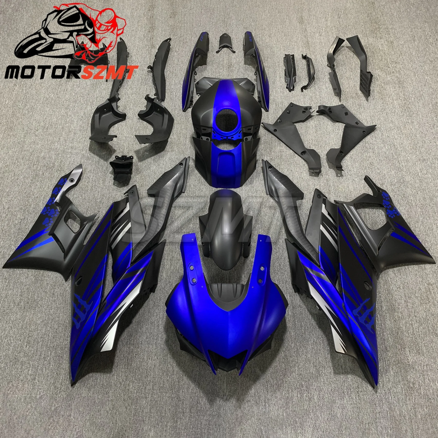 

Motorcycle Fairings Kit for YAMAHA YZF R3 2019 2020 2021 2022 2023 2024 YZF-R3 19-24 Injection Silver Black Bodywork Set