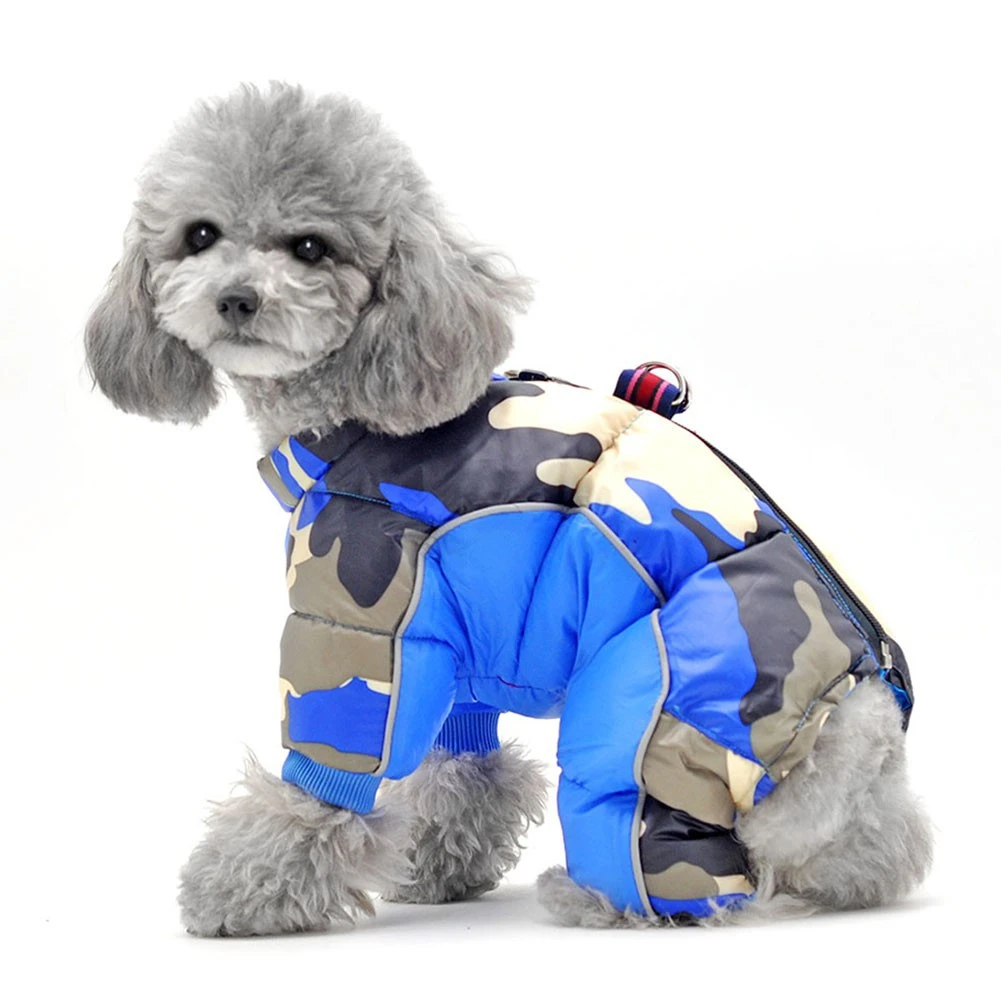 Winter Warm Pet Dog Clothes Reflective Dog Windproof Coat Thicken Pet Clothing for Dogs Costume Jumpsuit Jacket Pet Supplies