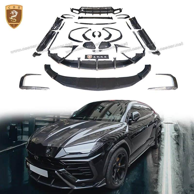 Top Style Front Rear Bumper Air Vent Side Fender Trim Cover For Lamborghini URUS Wheel Arch Fender Flare Replace Roof Wing Lips