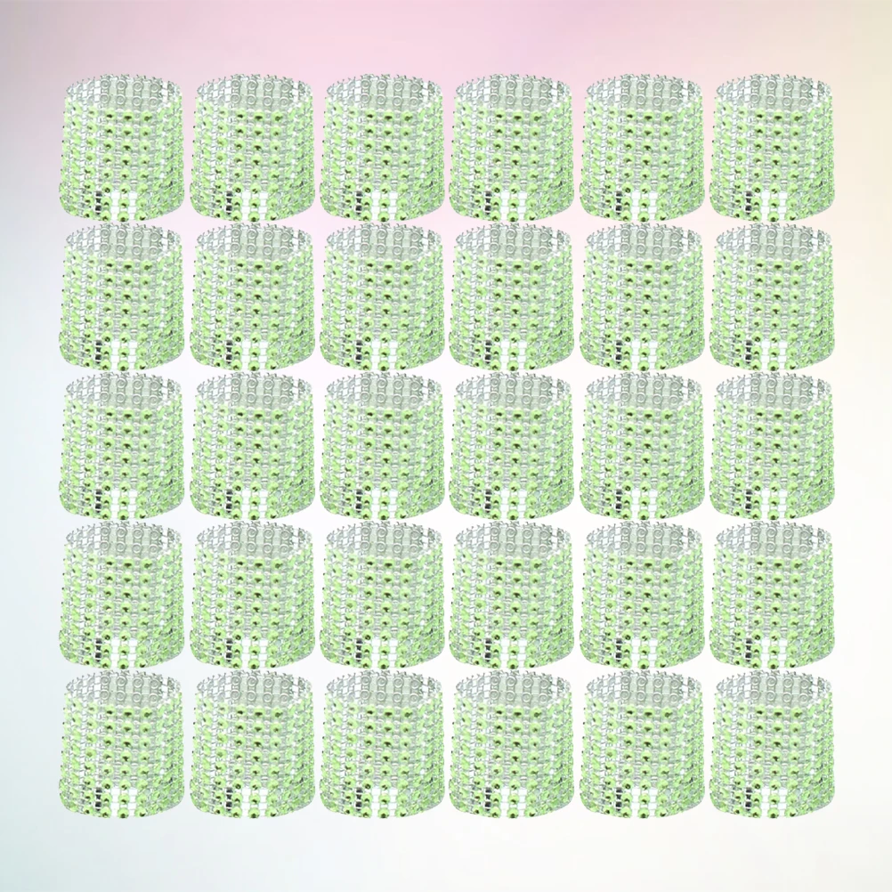 

30 PCS Holder Napkin Buckle Decorations Decorative Ring Thanksgiving Rings Wedding