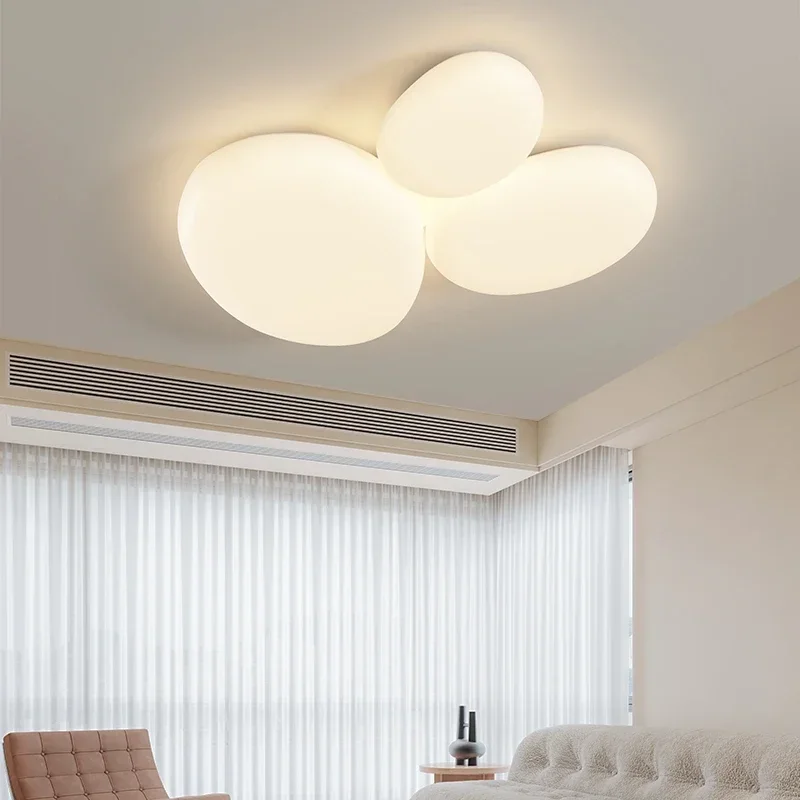 moderno creme nordico levou lampada do teto luz de teto infantil sala de estar quarto restaurante minimalista protecao para os olhos 01