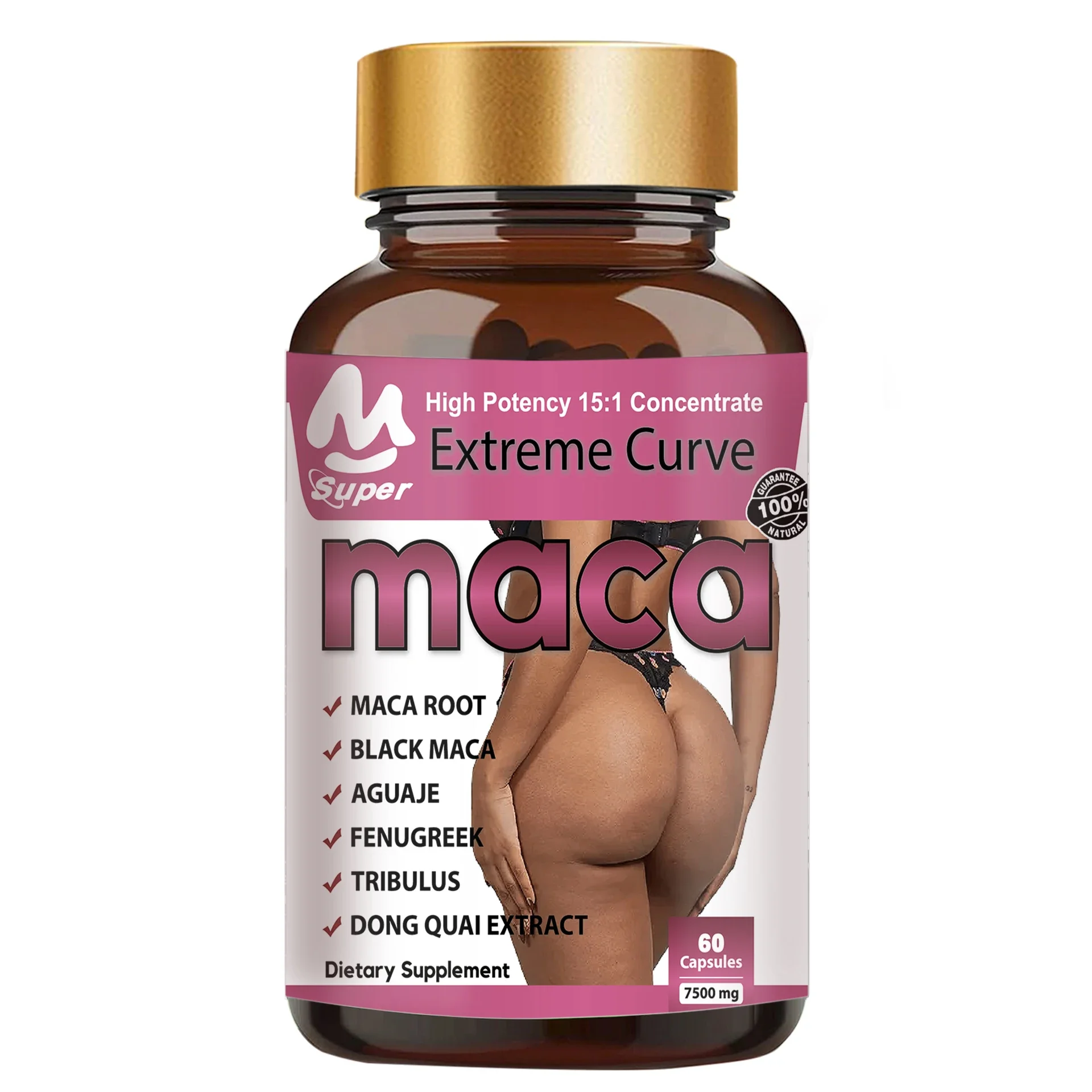 1 bottle Hip lifting capsule Ultimate Maca Buttock Butt Enhancement Pills Shaping buttocks compact health food