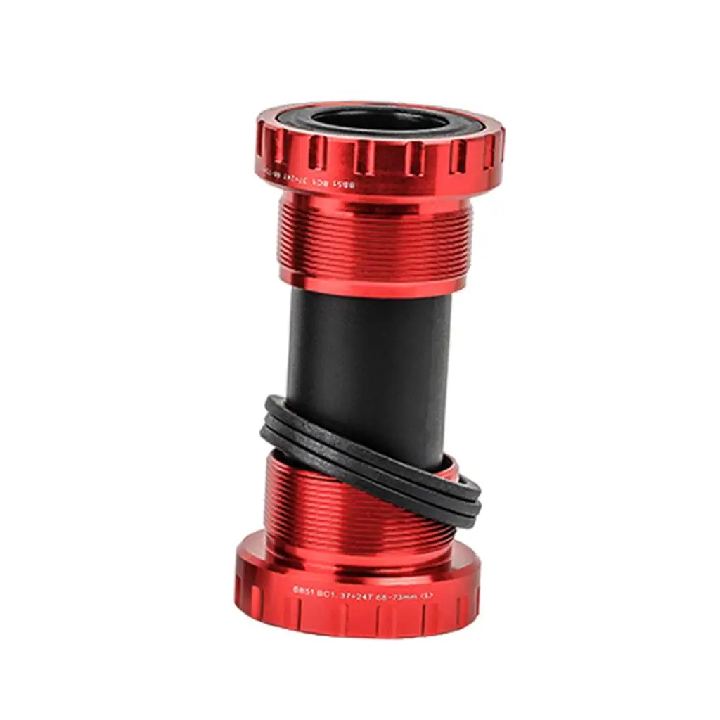 

Bicycle Screw In Bottom Bracket Parts 68-73mm BC37x24T Aluminum Alloy Shell Super Waterproof. Bike Bottom Bracket