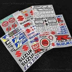 Set per Suzuki Moto Adesivo Corpo Decal Logo Set Casco Emblema Kit Vinile Gsxs 600 750 1000 Adesivo Riflettente Decorazione