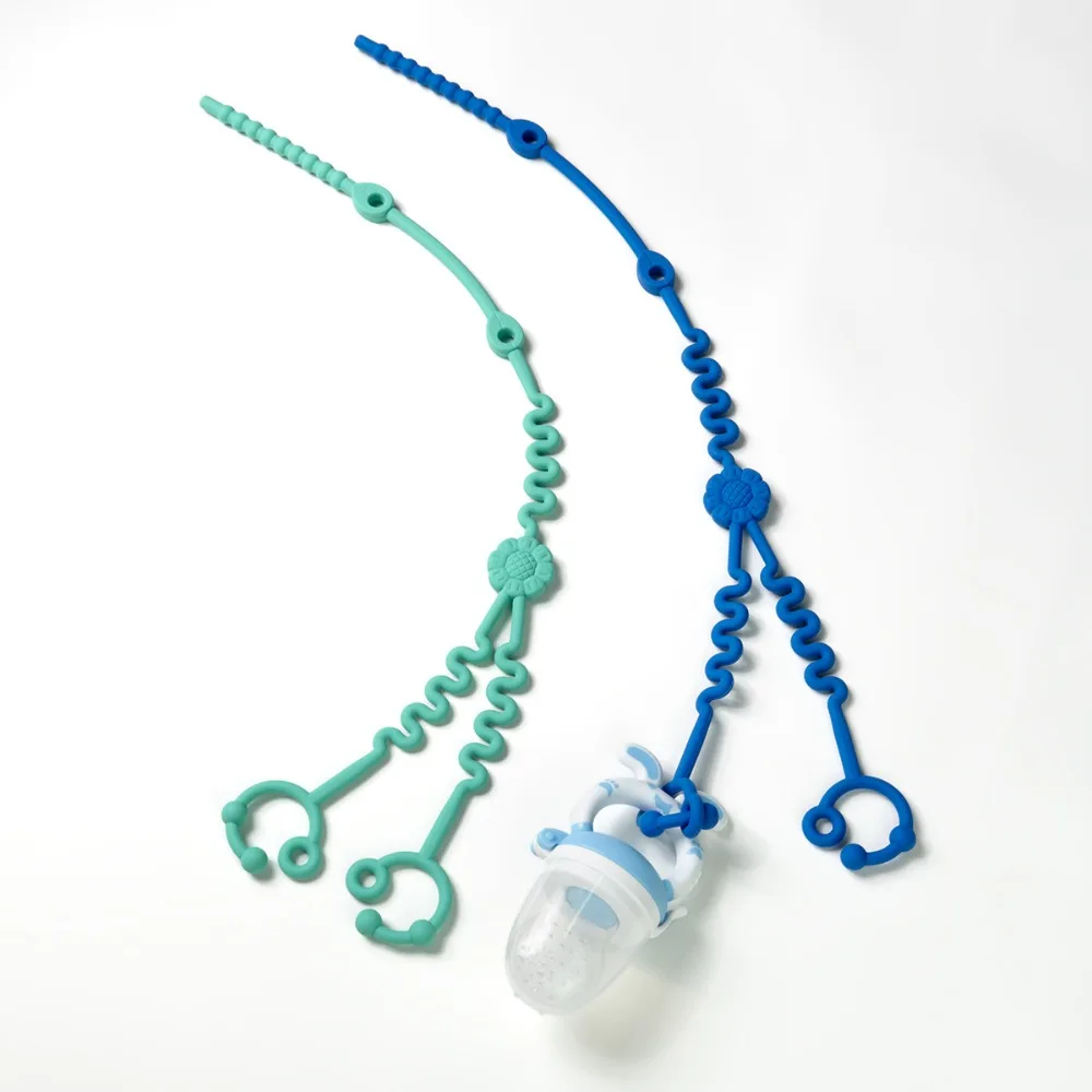 

New Silicone Pacifier Chain Anti-lost Chain Pacifier Safety Straps Anti Fall Rope Stroller Accessory Holder Clips