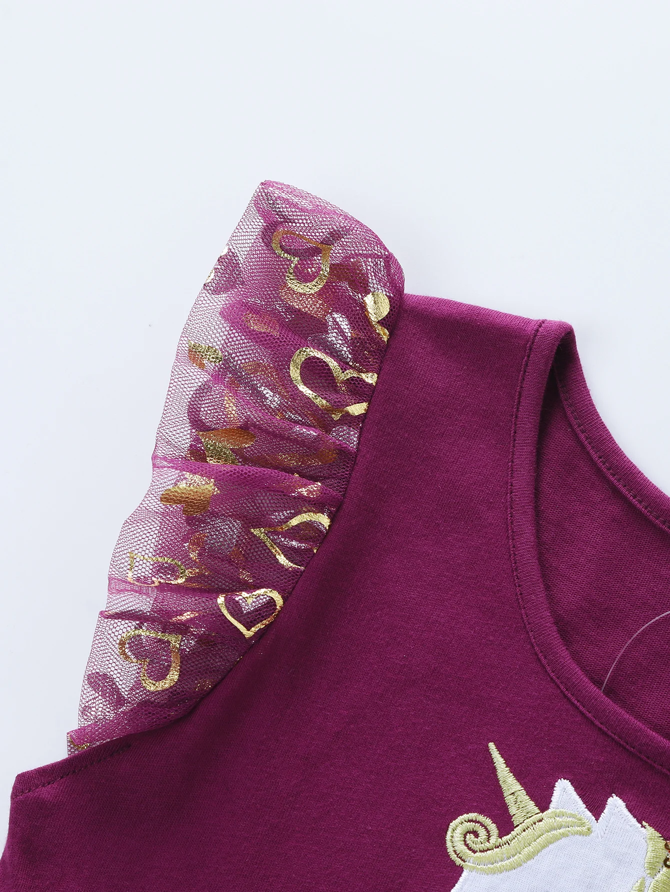 Einhorn kleid für Mädchen: neues ärmelloses besticktes Party kleid für Kinder im Frühjahr/Sommer sh1696 – Detail 27