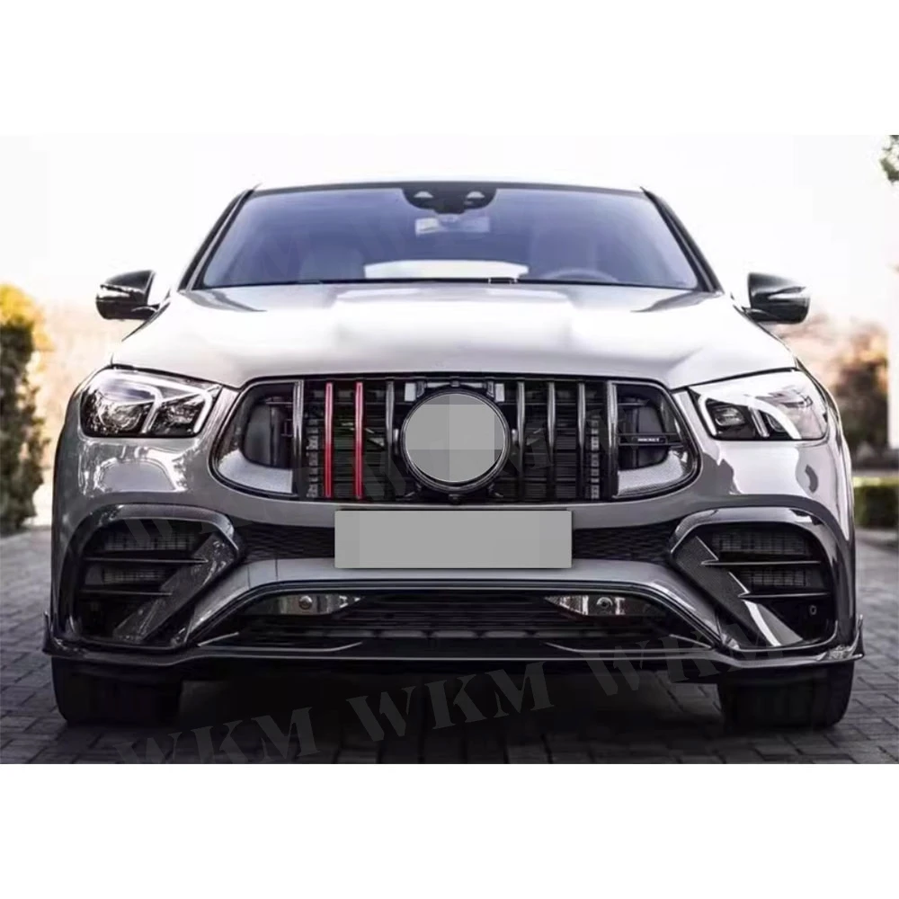 

Real Carbon Fiber Front Lip Spoiler For Benz GLE Class C167 GLE350 GLE53 For For AMG Sport Coupe 2020-2023 Rear Bumper