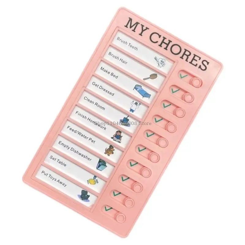 Kids Daily Routine Chart For Children Daily Chore Chart Educational Visual Schedule Board 12x20cm for Task Management