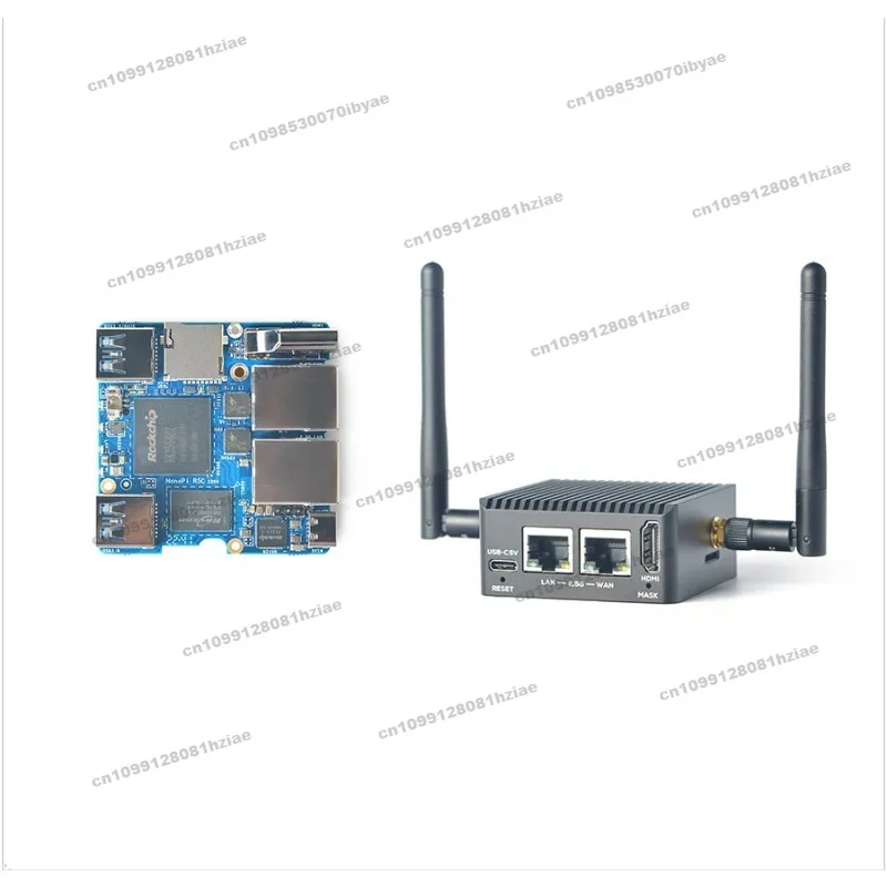 NanoPi R5C Rockchip RK3568B2 A55 منفذ إيثرنت مزدوج 2.5G يدعم وحدة M.2 WiFi Linux/Openwrt/Debian/Ubuntu #1
