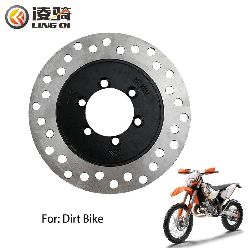 LINGQI RACING motocicleta disco de freno delantero/trasero 160mm 47mm 6 agujeros para 150cc 200cc ATV Scooter Quad Go Kart Buggy UTV Trike piezas
