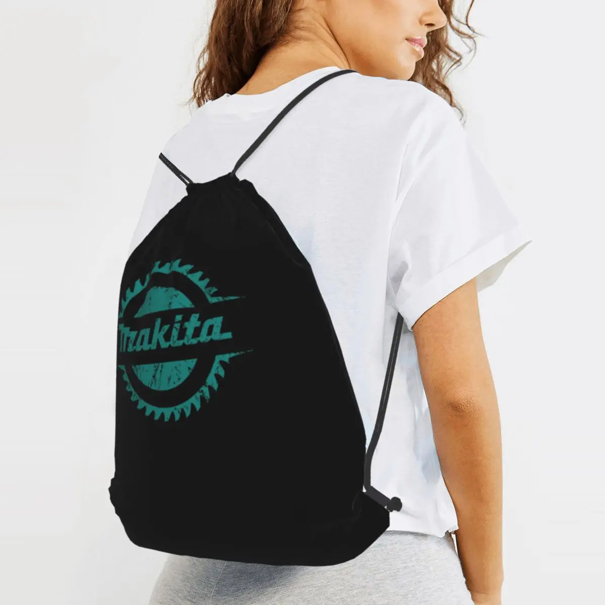 Makita Power Tool Elektrische Rucksäcke, modische Kordelzugtaschen, Sporttaschen, Büchertaschen für Reisestudenten