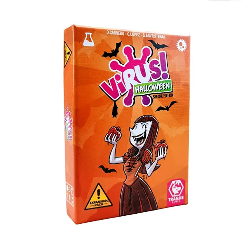 لعبة لوحية فيروس 1 2 3، لعبة بطاقات ممتعة بشكل متعرج، لعبة حفلات إسبانية إنجليزية فرنسية للعبة عائلية ممتعة