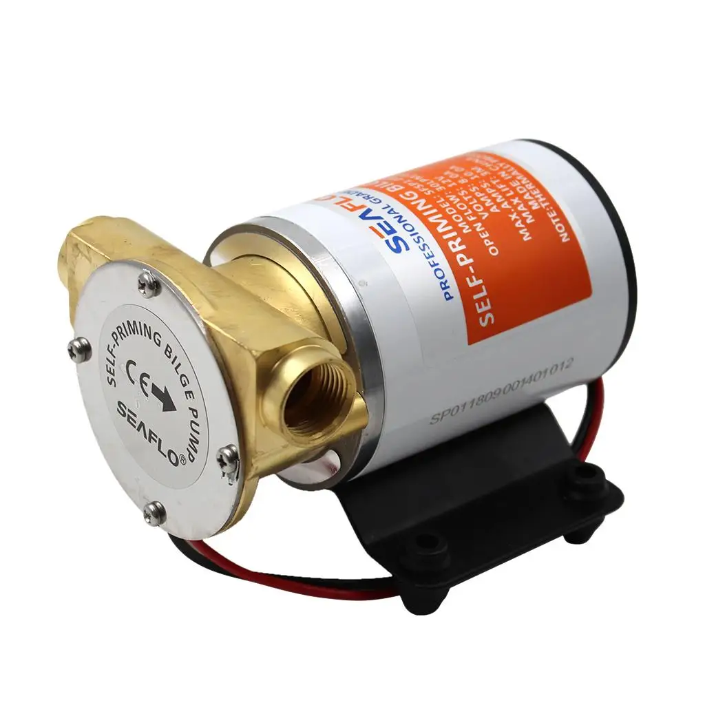 SEAFLO 12V 8 GPM 30 LPM Pompe de cale à turbine centrifuge d'amorçage
