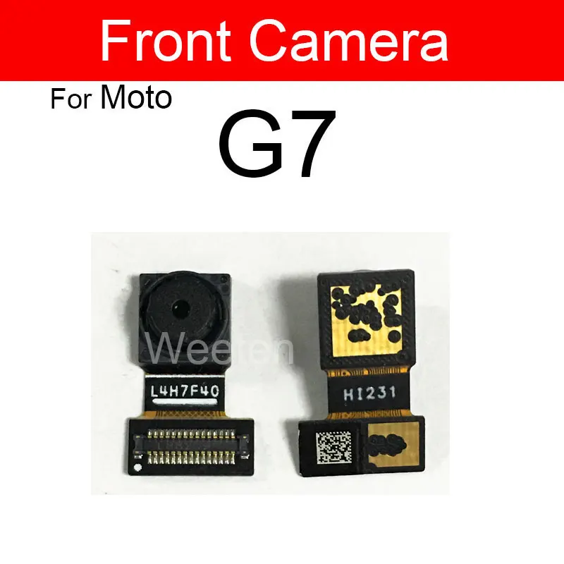 Front Facing & Rear Main Camera For Motorola Moto G7 G8 G9 Plus G7 Play G7 Power G8 Power Lite Small Back Camera Module Parts