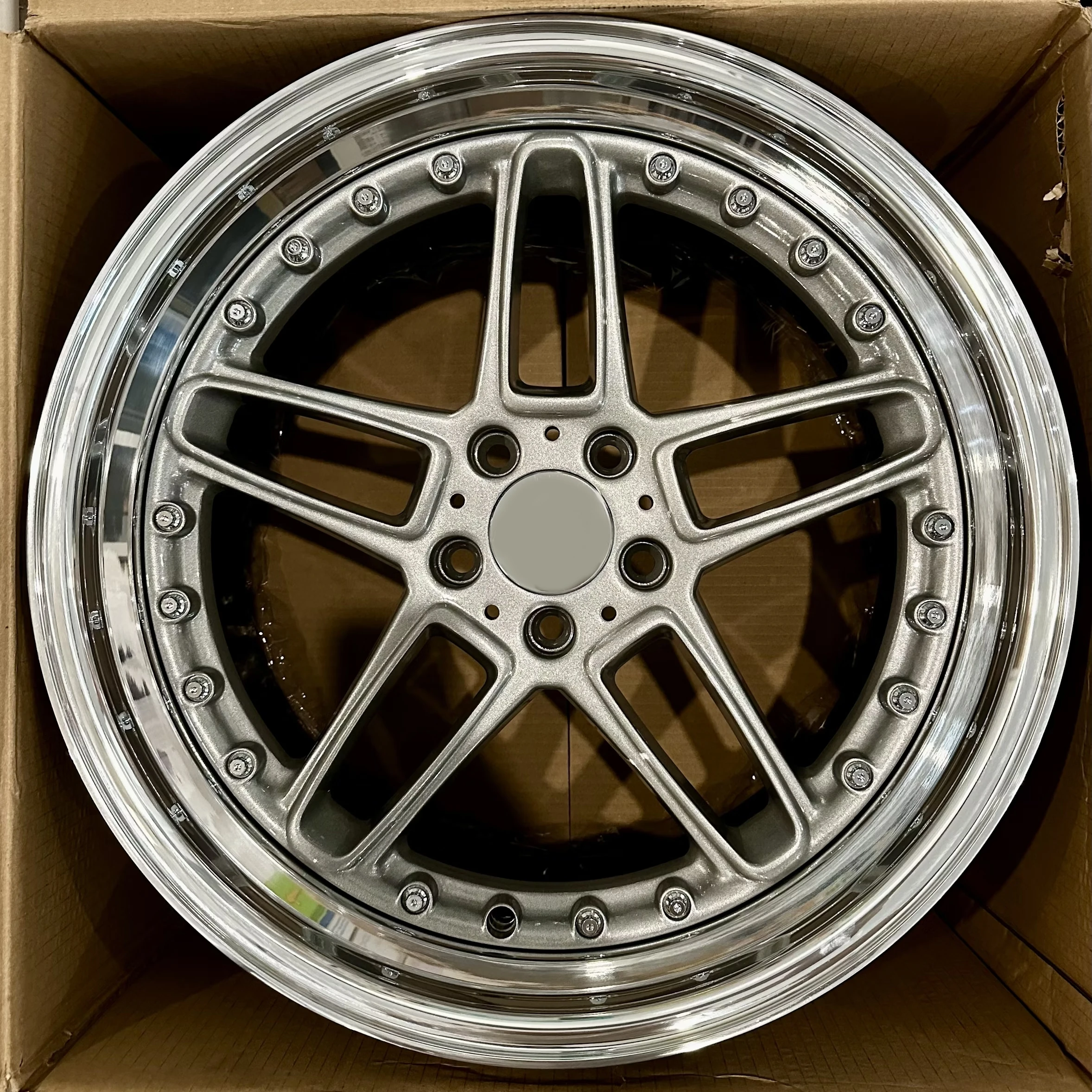 Bku Forged 3 Piece Wheels 17 18 19 20 Inch Staggered 5*120 Concave Alloy Racing Wheels Rims Felgen for BMW E30 E36 E46 E90 M3
