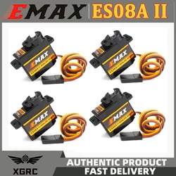 4PCS EMAX ES08A II 9g Micro Servo Plastic Gear Analog Mini Servo1.8kg/Sec for RC Models Fixed Wing 3D Airplane Replacement Parts