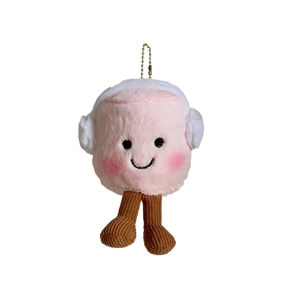 Multiplestyles Plush Cotton Cat Candy Two Tone Cute Soft Two Tone Keychain Bag Pendant Plush Bag And Car Decoration Holiday Gift