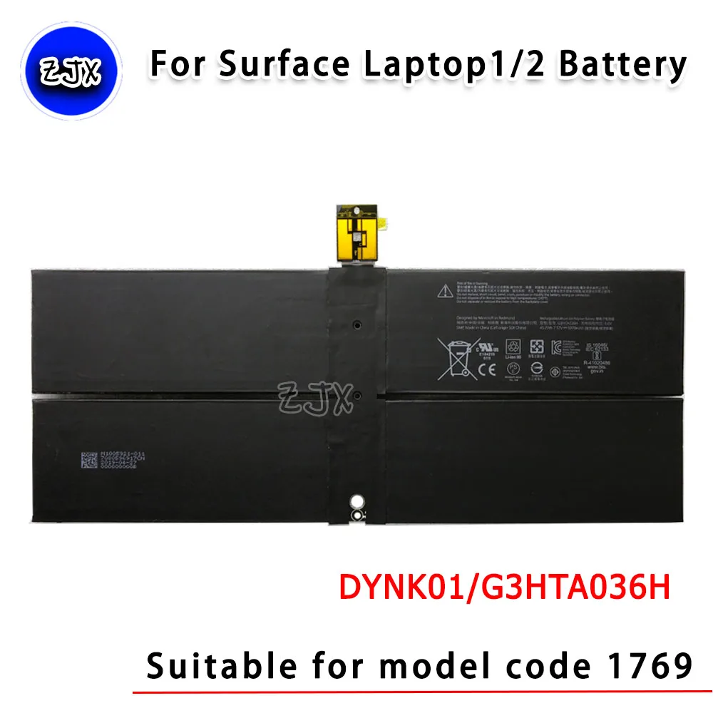 Microsoft Surface Laptop1 Laptop2 Battery 1769 Laptop Battery DYNK01 G3HTA036H Original