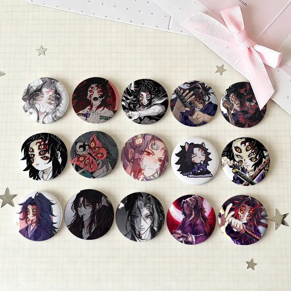 K-Kokushibos Badges Tinplate Soft Button Pin Brooch Metal Badge Custom Jewelry Accessories Hat Bag Lapel