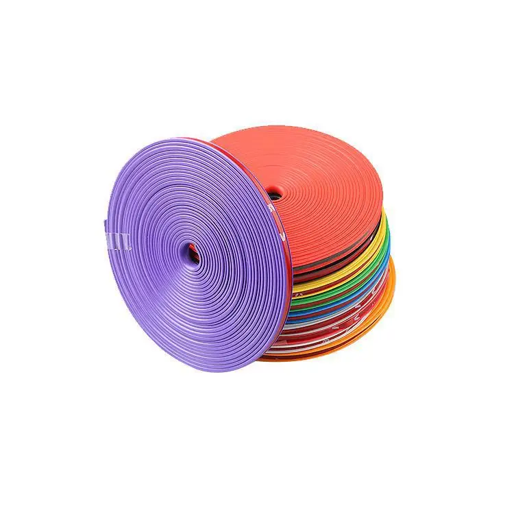 Car Wheel Rim Protector Strip  Anti-Scratch Rubber Tire Guard Ring Universal Edge Trim for Hub Decoration Anti-Collision Sticker